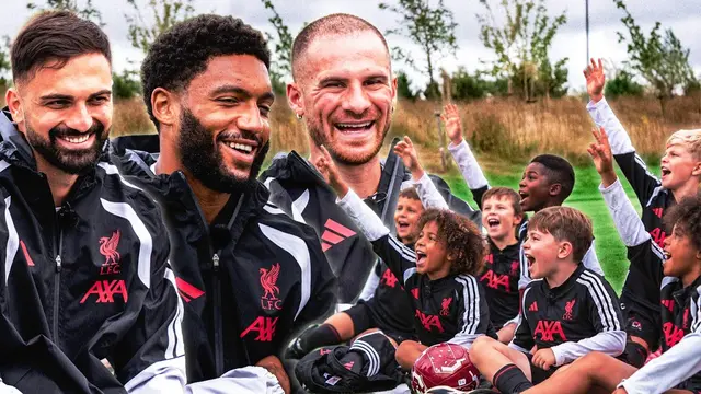 3 Liverpool players v LFC U9s | Gomez, Mamardashvili, Mac Allister