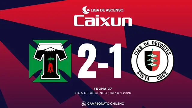 #LigadeAscensoCaixun | Deportes Temuco vs Deportes Santa Cruz | #Fecha27