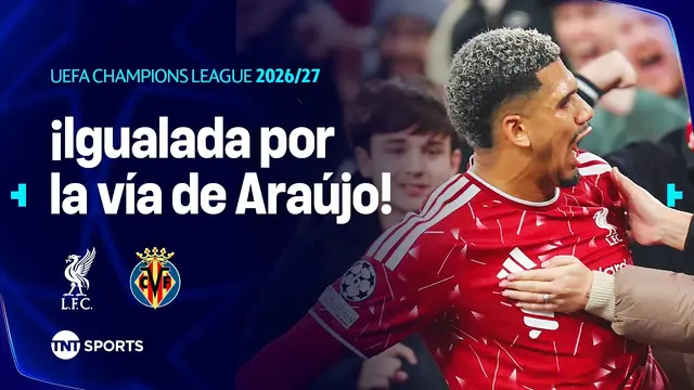 ¡ARAÚJO SELLÓ EL GOL DEL EMPATE! | LIVERPOOL VS VILLARREAL | JORNADA 3 I UEFA CHAMPIONS LEAGUE