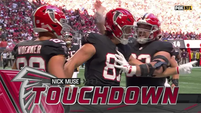 MICHAEL PENIX DROPS A DIME ON NICK MUSE AND GETS THE TD