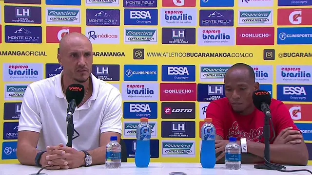 Rueda de prensa de América tras su partido con Bucaramanga