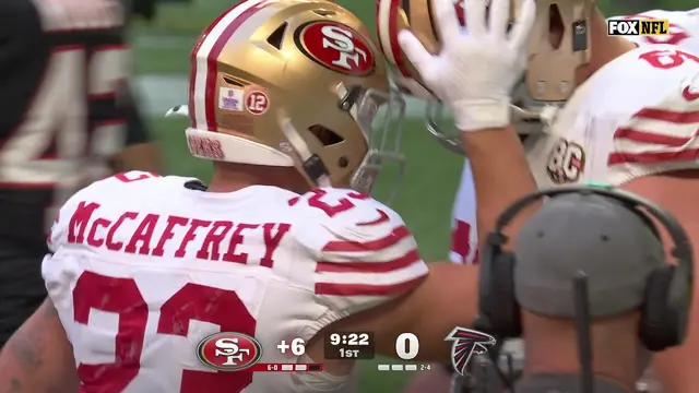 CHRISTIAN MCCAFFREY TAKES THE 49ERS ALL THE WAY DOWN FIELD FOR A TD