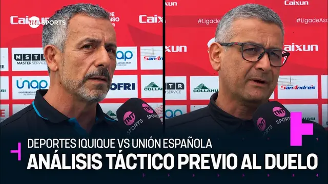 Hernán Peña y Ronald Fuentes en la previa al partido en Iquique - Liga de Ascenso Caixun 2026