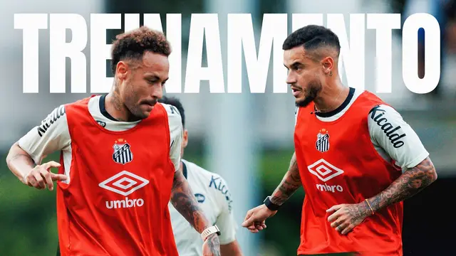 SANTOS FC TREINA NA MANHÃ DESTA QUARTA-FEIRA NO CT REI PELÉ