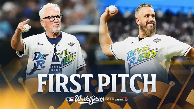 FIRST PITCH: Former Rays manager Joe Maddon, James Shields take the mound in the 2026 World Series!