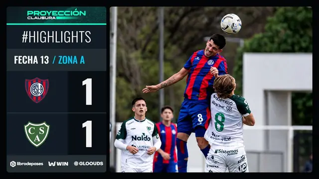SAN LORENZO 1 - 1 SARMIENTO I Resumen del partido I #TorneoProyección Clausura 2026