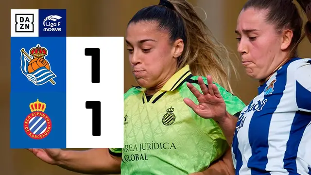 Real Sociedad vs RCD Espanyol (1-1) | Resumen y goles | Highlights Liga F