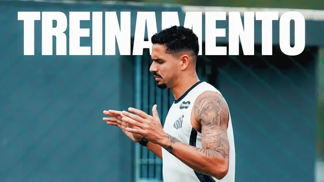 SANTOS FAZ ÚLTIMO TREINO ANTES DE VIAGEM PARA BELO HORIZONTE