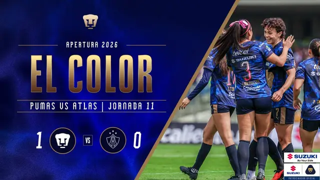 Color Suzuki | Pumas Femenil vs Atlas | Jornada 11 | Apertura 2026