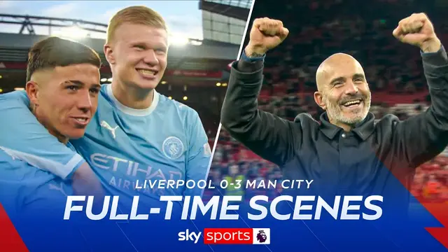 Full-time scenes & reaction as Man City beat Liverpool 3-0 at Anfield