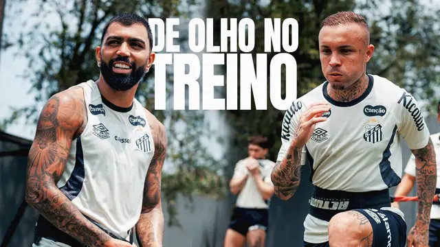 DE OLHO NO TREINO DESTA QUINTA-FEIRA NO CT REI PELÉ