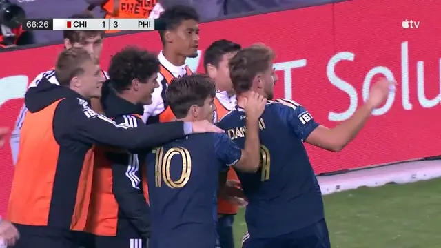 Gran noche para Bruno Damiani, convirtiendo doblete ante el Chicago Fire FC