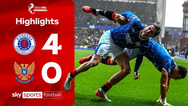 Rangers close gap to Celtic! | Rangers 4-0 St. Johnstone | Scottish Premiership Highlights