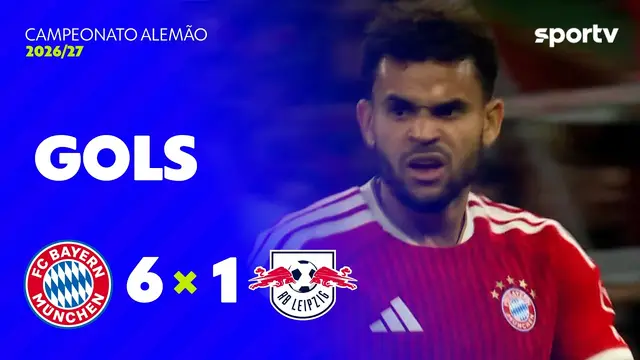 BAYERN DE MUNIQUE 6 X 1 RB LEIPZIG | GOLS | 6ª RODADA | CAMPEONATO ALEMÃO 2026/27 | sportv