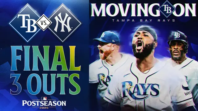 The Rays are going to the ALCS after sweeping the Yankees! | MLB Highlights (Final 3 Outs)