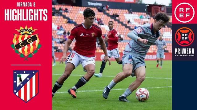 Resumen #PrimeraFederación | Gimnàstic 2-1 Atlético Madrileño | Jornada 8 | Temporada 2026/2027