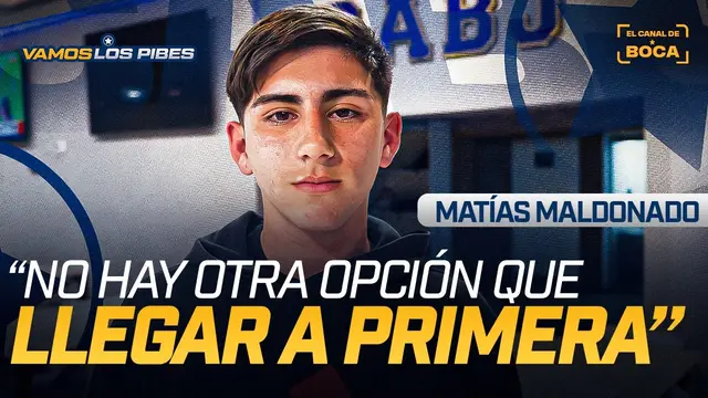 JUGAR EN BOCA: el SUEÑO que lo MOTIVA pero no lo ENLOQUECE | MATÍAS MALDONADO en VAMOS LOS PIBES