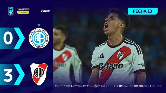 BELGRANO 0 - 3 RIVER | Resumen del partido | #TorneoMercadoLibre Clausura 2026 🏆