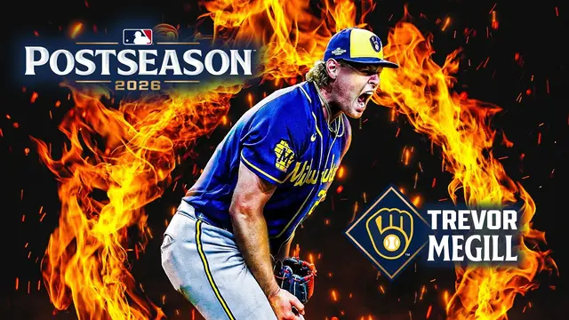 Trevor Megill has been NAILS for the Brewers in the Postseason! 🔨 (1 hit allowed, 4 saves 🔒)
