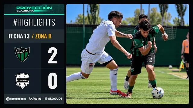 SAN MARTÍN (SJ) 2 - 0 DEP. RIESTRA I Resumen del partido I #TorneoProyección Clausura 2026