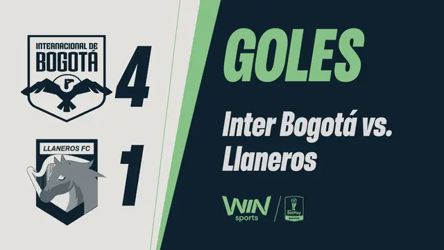Internacional de Bogotá vs. Llaneros (goles) | Copa BetPlay Dimayor 2026 | Cuartos