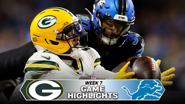 Green Bay Packers vs Detroit Lions Game Highlights | 2026 NFL Season Week 7
