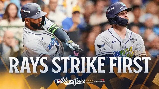 FULL 1st INNING: Rays grab early Game 2 lead vs. the Brewers! | MLB 2026 World Series Highlights