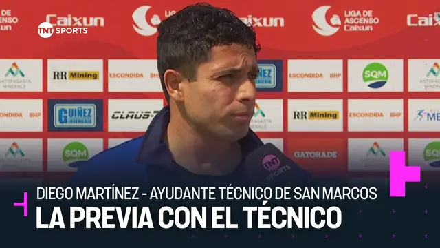 Diego Martínez en la previa con San Marcos de Arica - Liga de Ascenso Caixun 2026