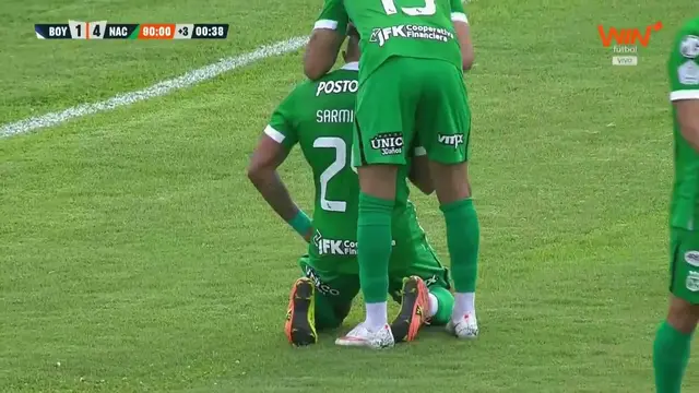 ¡DOBLETE DE ANDRÉS SARMIENTO Y NACIONAL GANA Y GOLEA 4-1 A BOYACÁ CHICÓ! #LALIGAxWIN 🟢⚽🔥🏆