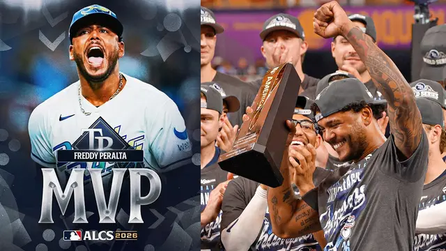 Freddy Peralta pitched in three of the Rays four ALCS wins, including starting the Game 6 clincher!