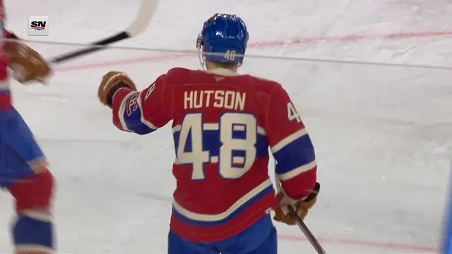 Lane Hutson scores the first goal in the 2026 Heritage Classic!