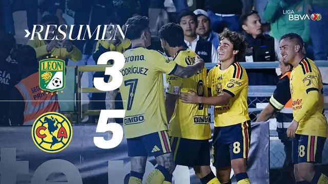 LEÓN 3-5 AMÉRICA J12 AP26 | Las Águilas vencen en su visita a la Fiera