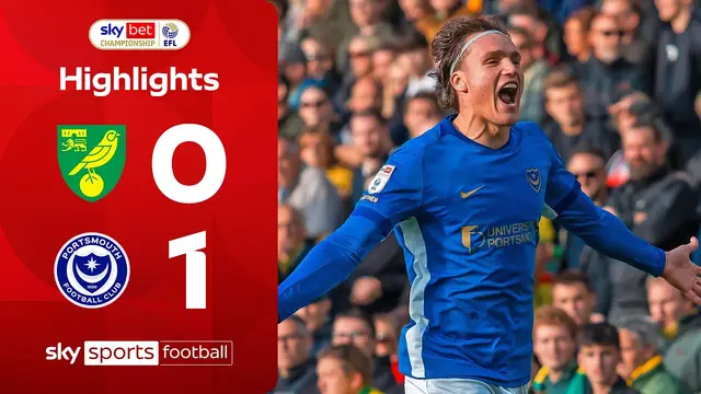 Milovanovic scores penalty as Pompey beat Canaries! | Norwich 0-1 Portsmouth | EFL Highlights