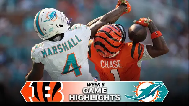 Cincinnati Bengals vs Miami Dolphins Game Highlights | 2026 NFL Season Week 5