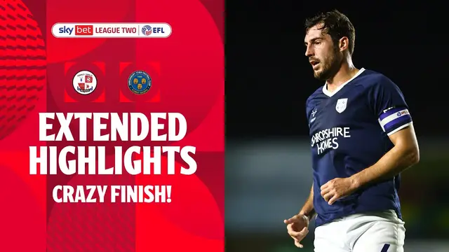 CRAZY FINISH! | Crawley Town v Shrewsbury Town Extended Highlights