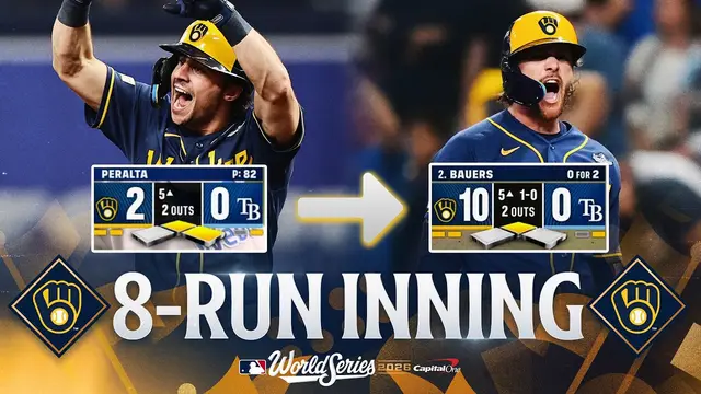 MILWAUKEE MADNESS: Brewers score EIGHT RUNS with TWO OUTS! 😳😳😳 | MLB Highlights (Full Inning)