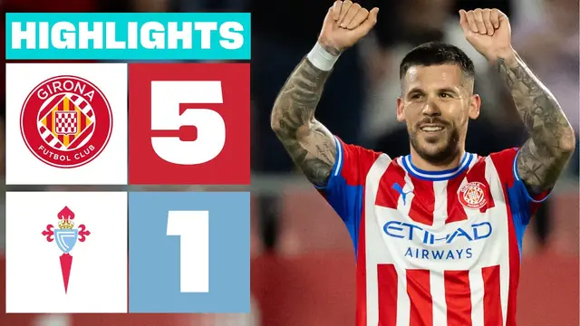 GIRONA FC 5 - 1 CELTA FORTUNA | RESUMEN LALIGA HYPERMOTION