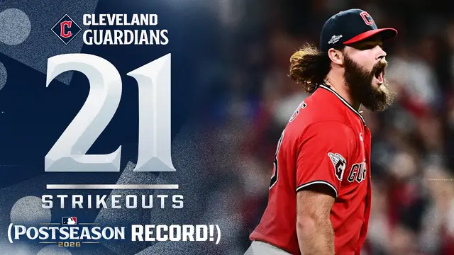 The Cleveland Guardians set a POSTSEASON RECORD with 21 strikeouts in Game 5 of the ALDS! 😳