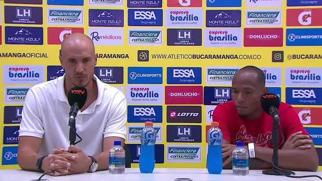 Rueda de prensa de América tras su partido con Bucaramanga